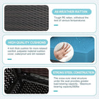 Outdoor Wicker Patio Furniture Set, Rattan Sectional Sofa Set - Image 3