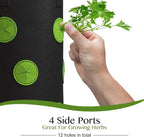 2 Pack Black and Green Upside Down Tomato & Herb Planter, Hanging Durable - Image 3