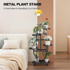 Plant Stand 5 Tier Indoor Outdoor Metal Flower Shelf - Image 7