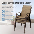 SWITTE Patio Chairs Set of 4 - Image 7