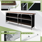 COSTWAY 81" Folding Picnic Table, Portable Bar Table - Image 8