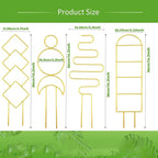 4 Pcs Mini Metal Trellis for Potted Plants, Climbing Support Stake for - Image 2