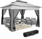 COBIZI 11x11 Pop Up Gazebo One-Push Canopy Tent, Carpas Para Patio, Outdoor - Image 9