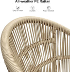 PURPLE LEAF 7 Pieces Longer Patio Dining Set - Image 2