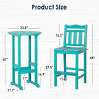 nalone Outdoor Adirondack Chairs and Table Set - Image 3