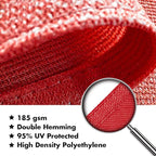 KANAGAWA Sun Shade Sail 12'x12' Scarlet Square UV Block Canopy Awning Shelter - Image 5