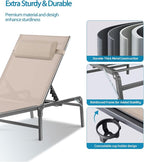 Foldable Chaise Lounge Chair - Image 6