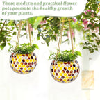 Hanging Planter Mosaic Garden Pot Small Flower Pot - Image 9