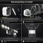 SANSI 55W 7000LM Motion Sensor Outdoor Security Lights, Super Bright 5000K Dusk - Image 7