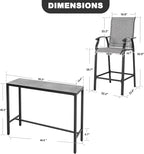 NUU GARDEN 5-Piece Patio Bar Set - Image 6