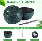 10 inch Hanging Planters for Indoor Plants, 2 Pack Planters for Outdoor Plants - Image 3