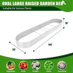 A ANLEOLIFE 3-Pack 12X3X1.5ft & 81x81x18 in Deep Root Galvanized Raised Garden - Image 6