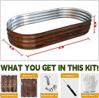 Galvanized Raised Garden Bed Outdoor, Large Raised Bed - Image 5