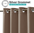 NICETOWN Patio Curtain Waterproof 1 Panel, W52 x L72 inch Premium Thick Privacy - Image 3