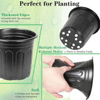 60-Packs 1 Gallon-S Flexible Plastic Plant Nursery Pots - Image 3