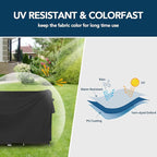 Easy-Going Square Patio Furniture Cover Waterproof Outdoor Dining Table and - Image 3