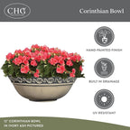 Classic Home and Garden Corinthian Shallow Planter - Image 4