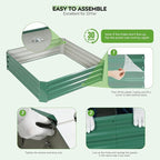 ZORMY 2 Pcs 4x4x1ft Galvanized Raised Garden Bed Outdoor, Metal Planter Boxes - Image 8