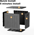 30 Gallon Outdoor Deck Box, Lockable Waterproof Outdoor Storage Boxes - Image 7