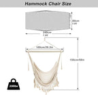 Hammock Chair，Max 330lbs, Large Hanging Chair, Soft Cotton Rope Swing Chair - Image 4