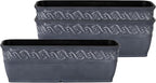 Classic Home and Garden Corinthian Rectangular Trough Window Box Planter by ClassicHomeandGarden