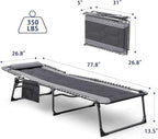 Devoko 4-Fold Padded Portable Folding Outdoor Chaise Lounge Heavy Duty - Image 2