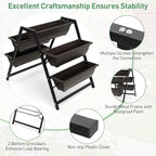 Giantex Set of 2 Vertical Raised Garden Bed, 5 Planter Boxes Container - Image 6