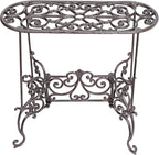 Sungmor Heavy Duty Cast Iron Potted Plant Stand Garden Table by Sungmor