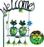 HONGLAND Solar Lights Outdoor Waterproof, Frog Swing Garden Decor, Frog by HONGLAND