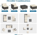 Outdoor Patio Furniture Set, Rattan Outdoor Sectional Furniture, Patio - Image 2