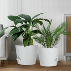 12inch Large Self Watering Plant Pot, Plastic Cylinder Planter - Image 3