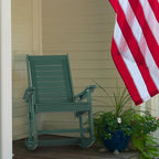 GREENVINES Outdoor Rocking Chairs | Set of 4 | Porch Rocker | HDPE Plastic | - Image 6