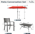 PHI VILLA 7 Pieces Outdoor Dining Set - Image 9