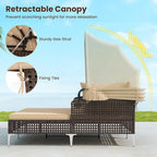 Tangkula Outdoor Rattan Daybed - Image 6