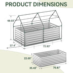 Raised Garden Bed with Self-Watering System, Galvanized Raised Beds - Image 4