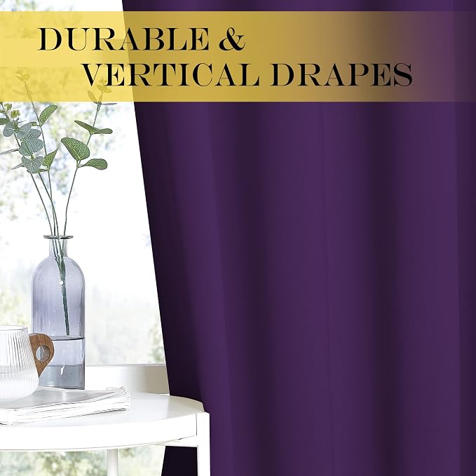 NICETOWN 66 Inch Long Blackout Curtains - Image 4