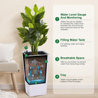 Garvee 22.5" Tall Planters Set of 2, Outdoor＆Indoor Black Planter Pots - Image 5
