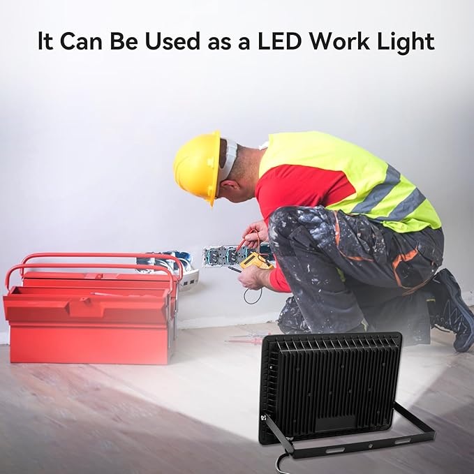 2Pack-250W LED Flood Light Outdoor, 27500lm LED Work Light - Image 5