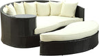 Modway Taiji Outdoor Patio Daybed in Espresso White - Image 3