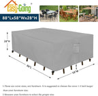 Easy-Going Rectangle Patio Furniture Cover Waterproof Outdoor Dining Table and - Image 2