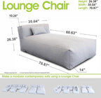 Outdoor Bean Bed Chair Sun Lounger, Outdoor Couch Sofa - Image 2