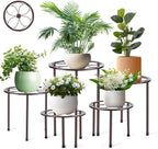 5 Pack Metal Plant Stand, Anti-Rust Iron Plant Stands by Amoot