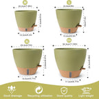 Plant Pots, 12/10/9/8/ Inch Large Plastic Self Watering Flower Pots Indoor - Image 2