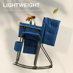 EVER ADVANCED Lightweight Folding Rocking Camping Chair, Padded Portable Rocker - Image 3