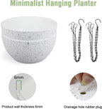 10 inch Hanging Planters for Indoor Outdoor Plants, 2 Pack Hanging Flower Pots - Image 4