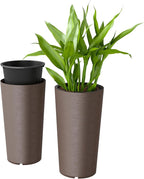 Outsunny 29 Inch Tall Planters for Outdoor Plants, Stackable Large Planters for by Outsunny