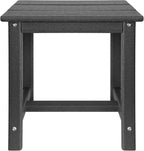 Adirondack Square Side Table, one-Tier Outdoor end Table, Patio Side Table - Image 8