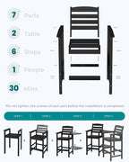 SERWALL Tall Adirondack Chairs Set of 2 - Image 7