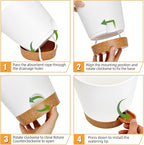 Planters for Indoor Plants 7/6.5/6/5.5/5 Inch, Self Watering Planters - Image 4