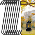 8 Pack 12 Inch Large S Hooks for Hanging Plants, Bird House and Clothes by Dpyrrhic